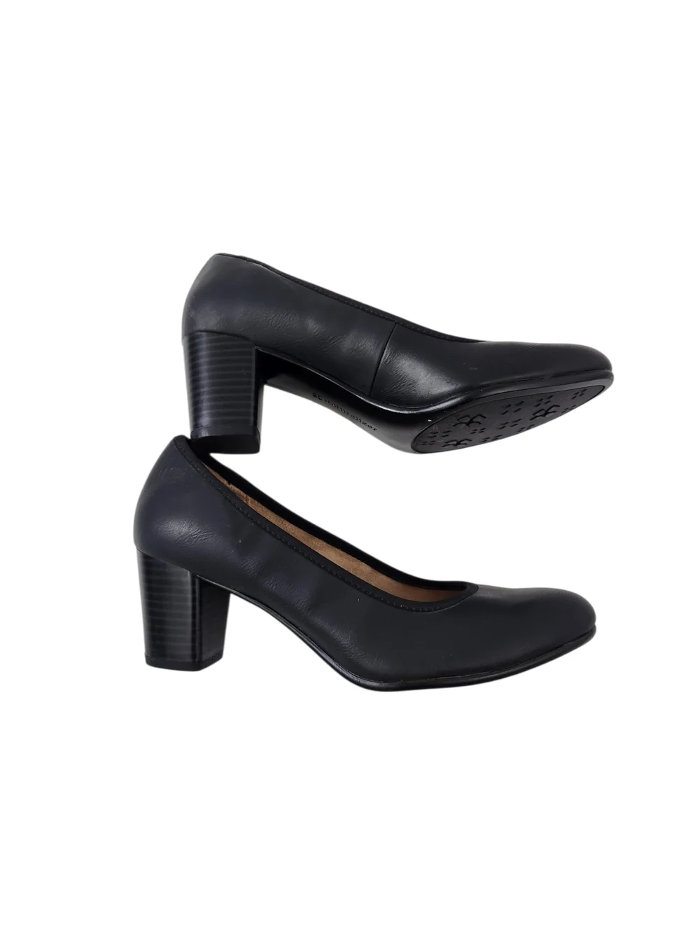 Naturalizer Comfort Black Leather Heel Pumps Size 6 Never Worn 2.5" Heel Height - Picture 3 of 6
